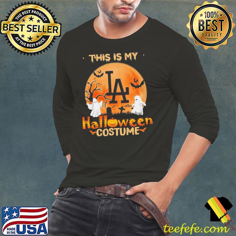Los Angeles Dodgers Boos This is my Halloween Costume Moon s Long Sleeve Tee Los Angeles Dodgers Boos This is my Halloween Costume Moon s Long Sleeve Tee