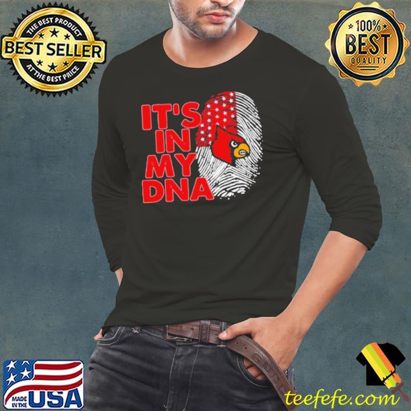 Louisville Cardinals Football 2023 It’s In My DNA s Long Sleeve Tee Louisville Cardinals Football 2023 It’s In My DNA s Long Sleeve Tee