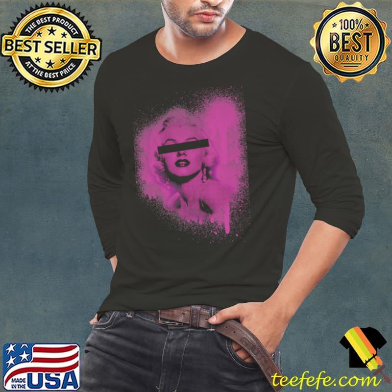 Marilyn Monroe Graffiti Shirt Long Sleeve Tee Marilyn Monroe Graffiti Shirt Long Sleeve Tee
