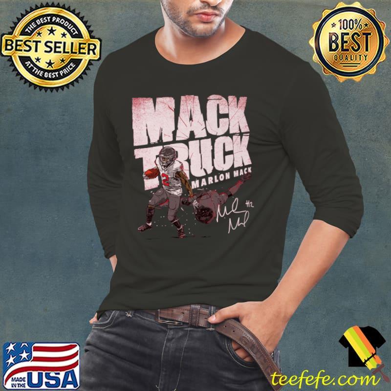 Marlon Mack American football running back Houston Mack Truck Signature T-Shirt Long Sleeve Tee Marlon Mack American football running back Houston Mack Truck Signature T-Shirt Long Sleeve Tee