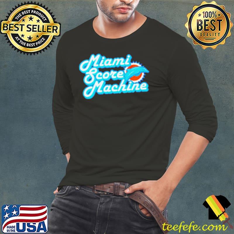 Miami Dolphins score machine s Long Sleeve Tee Miami Dolphins score machine s Long Sleeve Tee