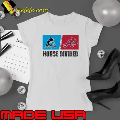 Miami Marlins vs Atlanta Braves House Divided Shirt