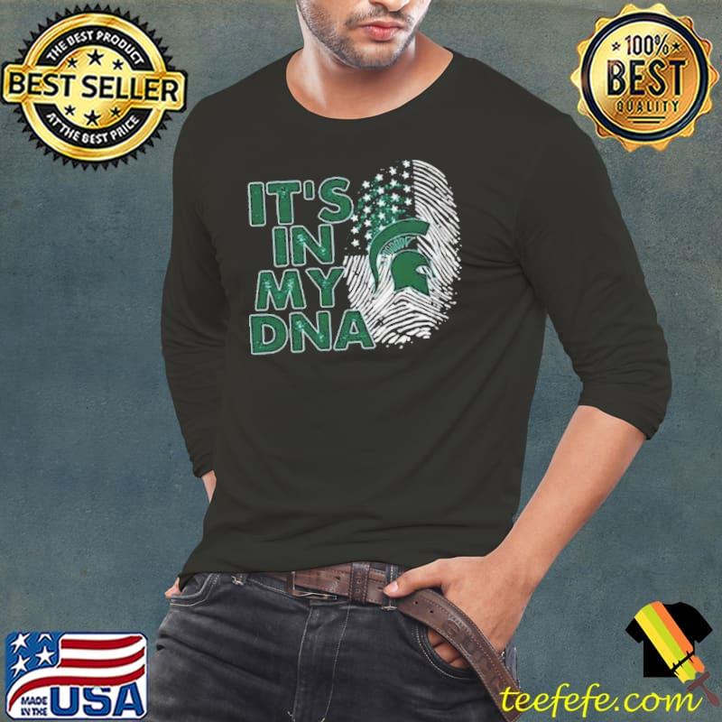 Michigan State Spartans Football 2023 It’s In My DNA s Long Sleeve Tee Michigan State Spartans Football 2023 It’s In My DNA s Long Sleeve Tee