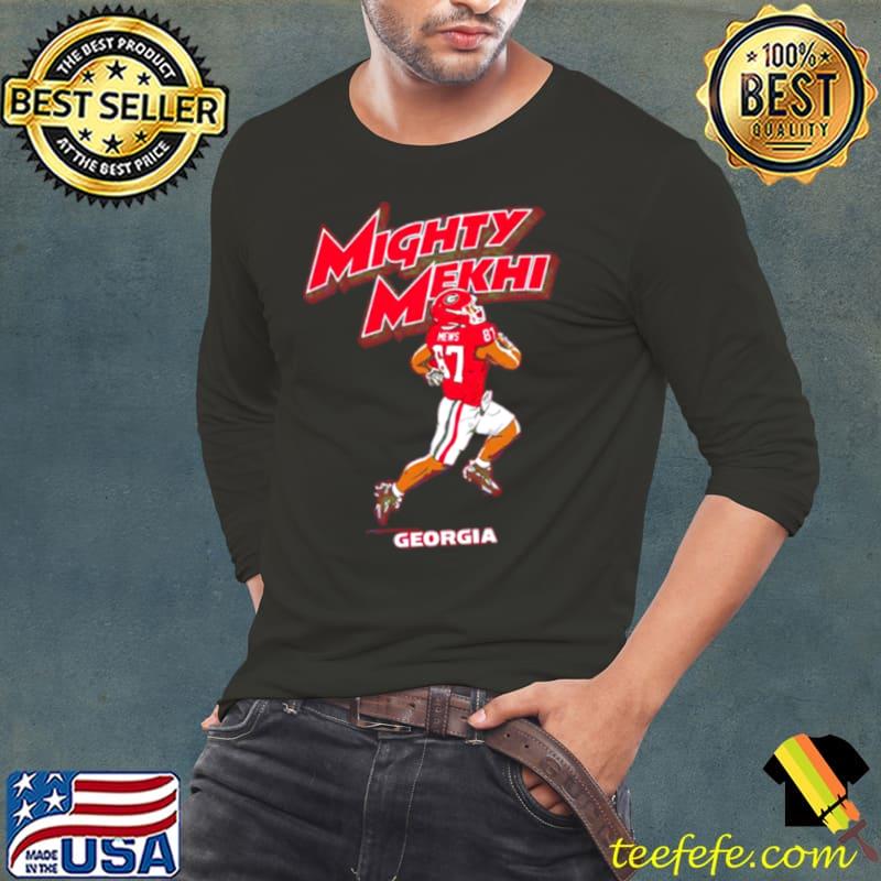 Mighty Mekhi Superstar Pose Georgia Bulldogs football s Long Sleeve Tee Mighty Mekhi Superstar Pose Georgia Bulldogs football s Long Sleeve Tee