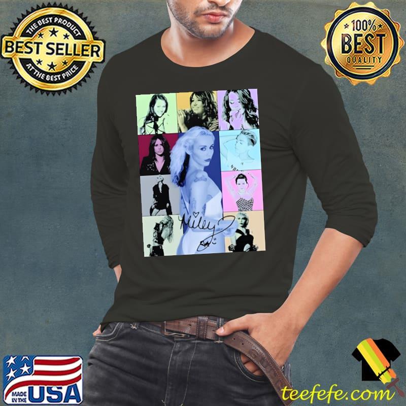 Miley Cyrus The Eras Tour Singer T-Shirt Long Sleeve Tee Miley Cyrus The Eras Tour Singer T-Shirt Long Sleeve Tee