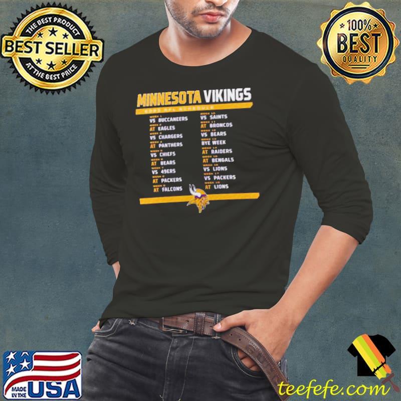 Minnesota Vikings 2023 Nfl Schedule Shirt - Peanutstee