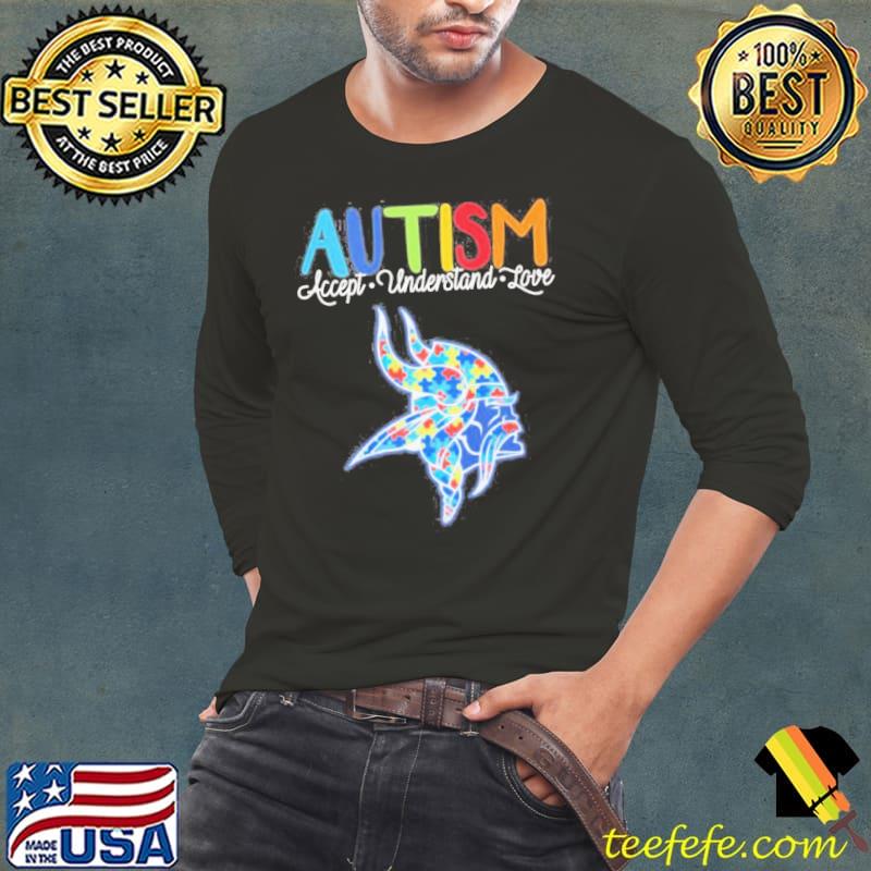 Minnesota vikings autism accept understand love 2023 s Long Sleeve Tee Minnesota vikings autism accept understand love 2023 s Long Sleeve Tee