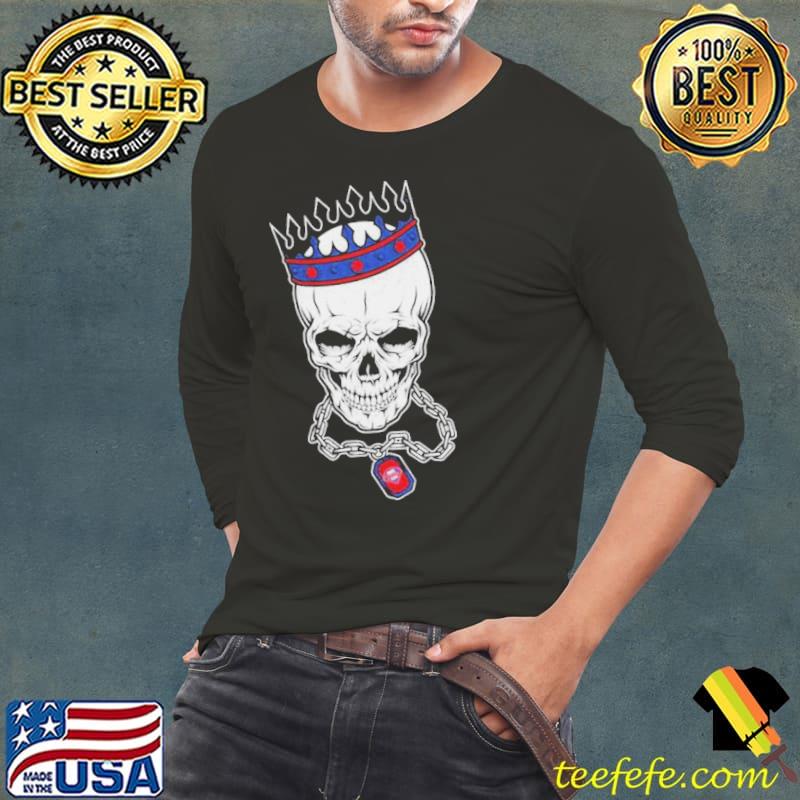 MLB Philadelphia Phillies Skull Rock With Crown 2023 s Long Sleeve Tee MLB Philadelphia Phillies Skull Rock With Crown 2023 s Long Sleeve Tee