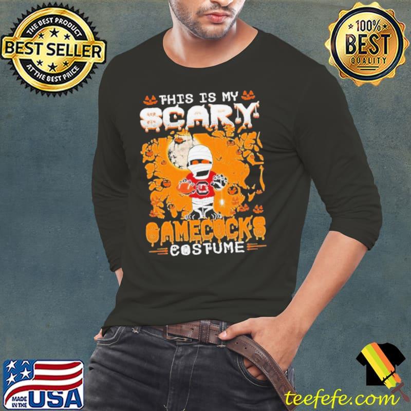 NCAA South Carolina Gamecocks Halloween This Is My Scary Costume Shirt Long Sleeve Tee NCAA South Carolina Gamecocks Halloween This Is My Scary Costume Shirt Long Sleeve Tee