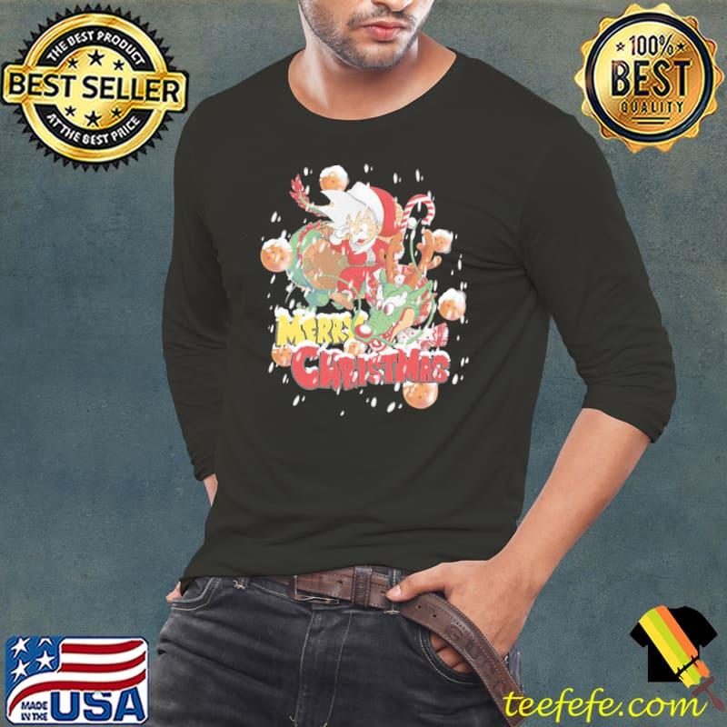 New Design Of Merry Christmas Goku Shirt Long Sleeve Tee New Design Of Merry Christmas Goku Shirt Long Sleeve Tee