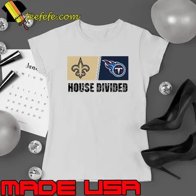 New Orleans Saints vs Tennessee Titans House Divided Shirt