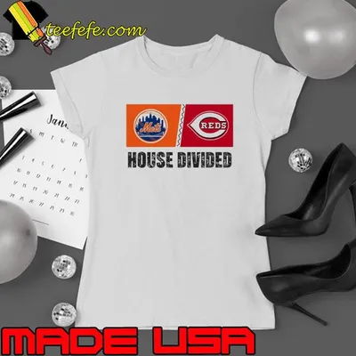 New York Mets vs Cincinnati Reds House Divided Shirt