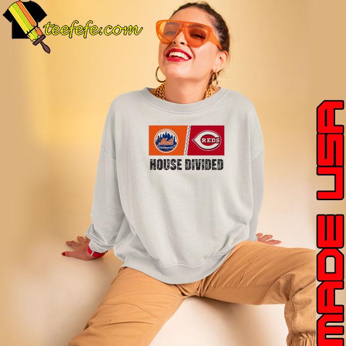 New York Mets vs Cincinnati Reds House Divided Shirt Sweatshirt New York Mets vs Cincinnati Reds House Divided Shirt Sweatshirt
