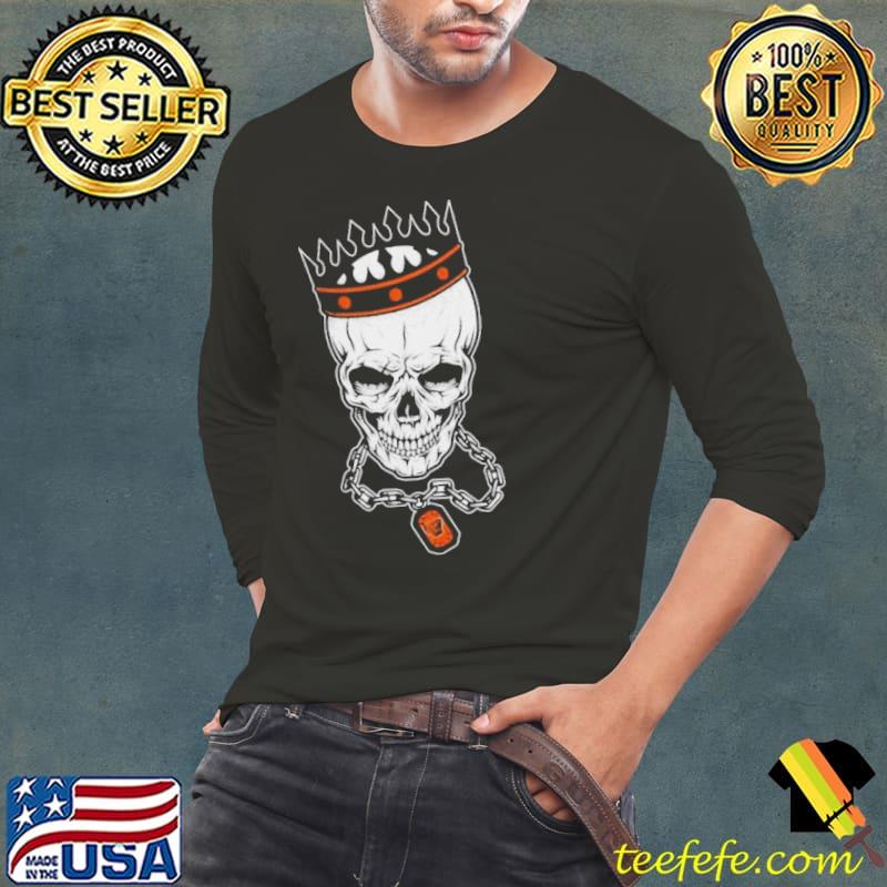 Nfl Cleveland Browns Skull Rock With Crown 2023 Shirt Long Sleeve Tee Nfl Cleveland Browns Skull Rock With Crown 2023 Shirt Long Sleeve Tee