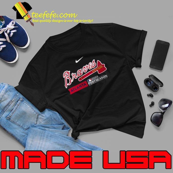 Atlanta Braves Nike 2023 Postseason Authentic Collection Dugout Shirt