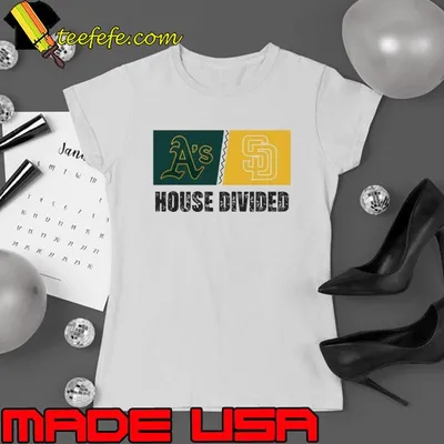 Oakland Athletics vs San Diego Padres House Divided Shirt