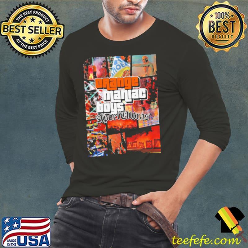 Orange Maniac Boys Apoel Ultras s Long Sleeve Tee Orange Maniac Boys Apoel Ultras s Long Sleeve Tee