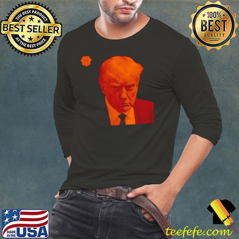 Orange Steel Trump MugShot s Long Sleeve Tee Orange Steel Trump MugShot s Long Sleeve Tee