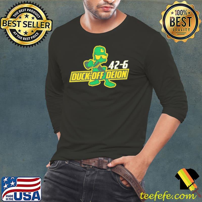 Oregon Ducks Duck Off Deion s Long Sleeve Tee Oregon Ducks Duck Off Deion s Long Sleeve Tee