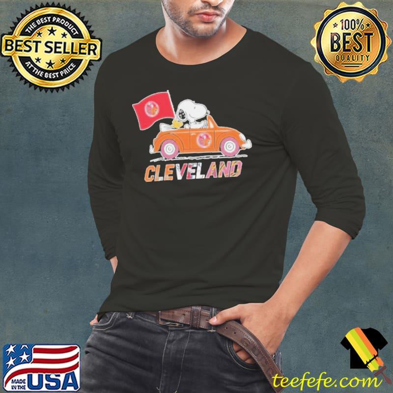 Peanuts Snoopy And Woodstock Cleveland Sports Teams On Car 2023 s Long Sleeve Tee Peanuts Snoopy And Woodstock Cleveland Sports Teams On Car 2023 s Long Sleeve Tee