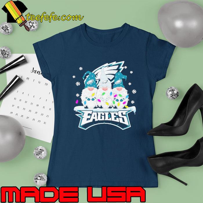 Philadelphia Eagles Football Gnomes Christmas 2023 s Ladies tee Philadelphia Eagles Football Gnomes Christmas 2023 s Ladies tee