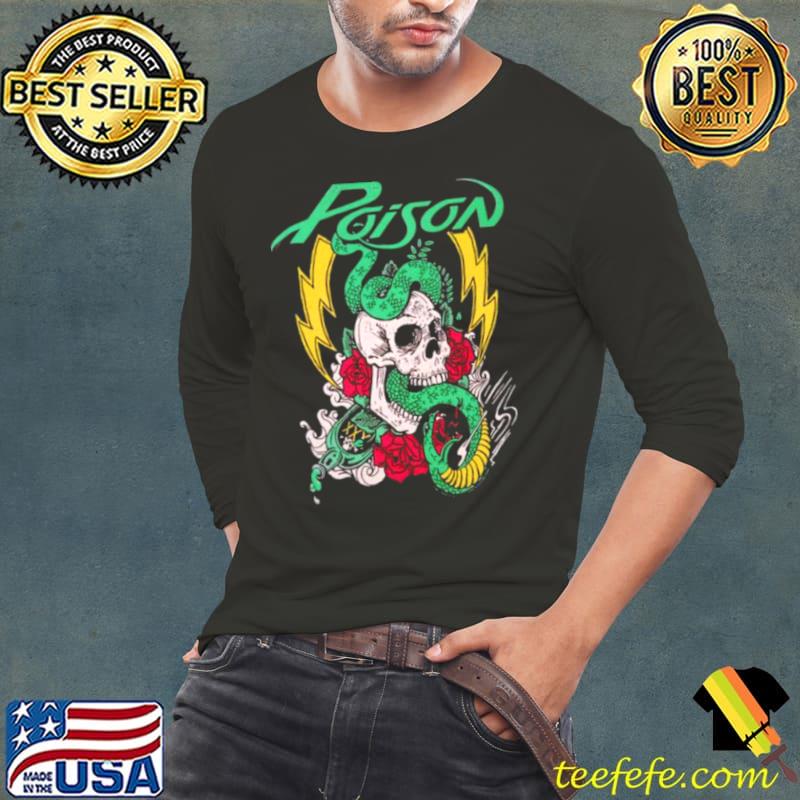 Poison Snake & Skull Vintage s Long Sleeve Tee Poison Snake & Skull Vintage s Long Sleeve Tee