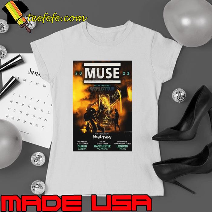 Poster Muse Manchester Uk 09 29 2023 AO Arena Show Poster s Ladies tee Poster Muse Manchester Uk 09 29 2023 AO Arena Show Poster s Ladies tee