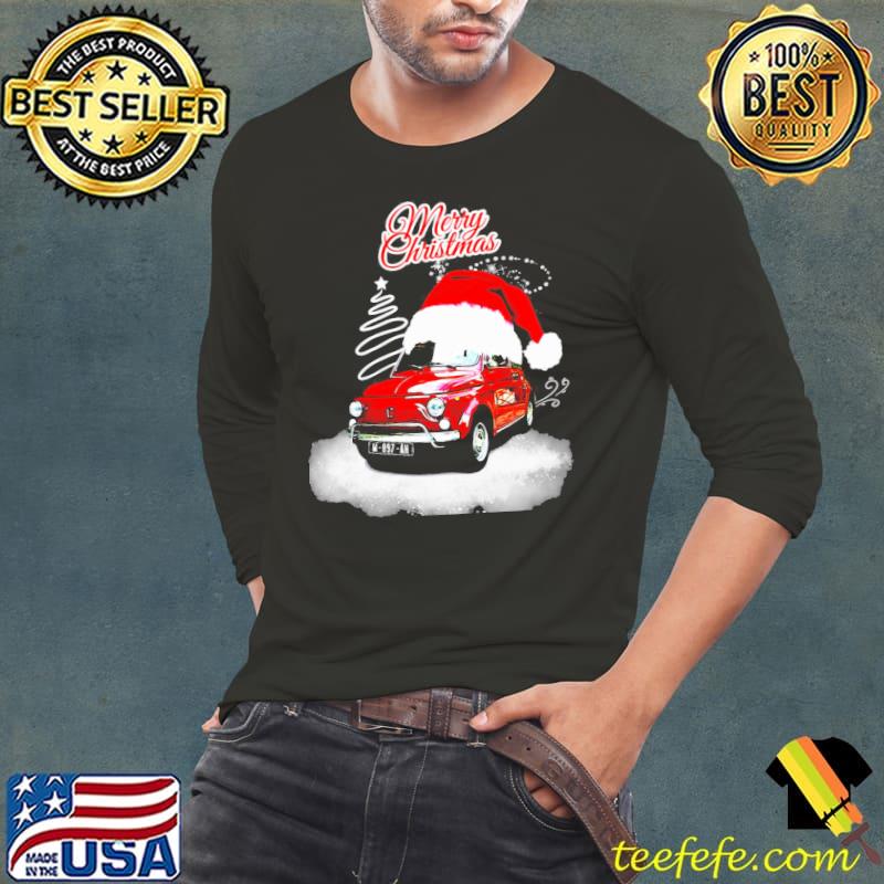Red Fiat 500 For Christmas Shirt