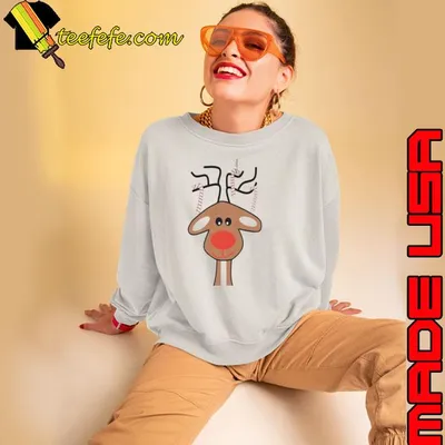 Red nose Christmas reindeer shirt