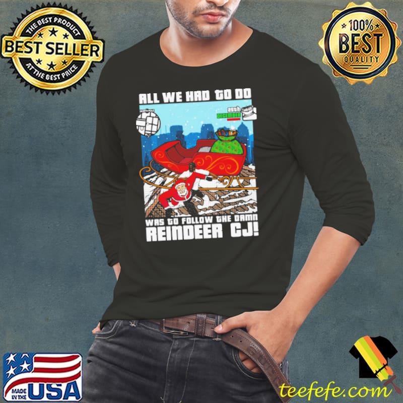 Reindeer Cj Christmas Grand Theft Auto Gta s Long Sleeve Tee Reindeer Cj Christmas Grand Theft Auto Gta s Long Sleeve Tee