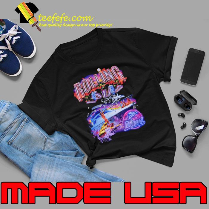 Rolling Miami 23 Yacht Party Bling Black Shirt