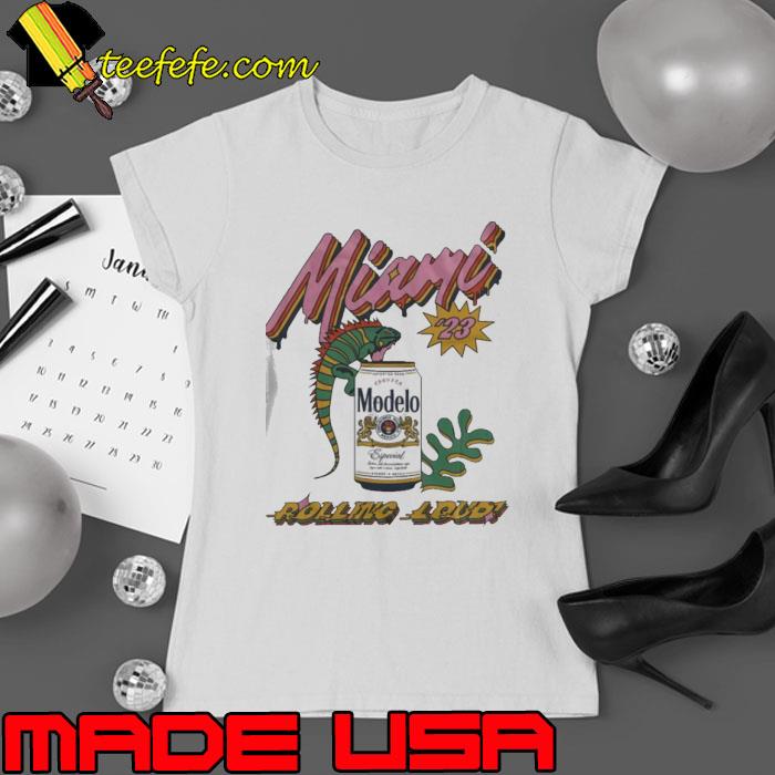 Rolling X Modelo Miami 23 Iguana Shirt Ladies tee Rolling X Modelo Miami 23 Iguana Shirt Ladies tee