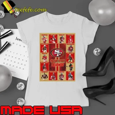 San Francisco 49ers Legends Players 2023 Signatures shirt