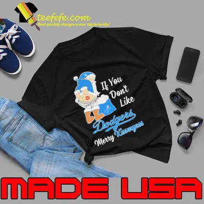 Santa Butt If you don’t like Los Angeles Dodgers Merry Kissmyass Christmas Shirt