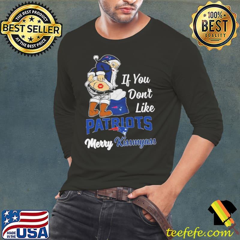 Santa If You Don’t Like New England Patriots Merry Kissmyass 2023 Christmas Shirt Long Sleeve Tee Santa If You Don’t Like New England Patriots Merry Kissmyass 2023 Christmas Shirt Long Sleeve Tee
