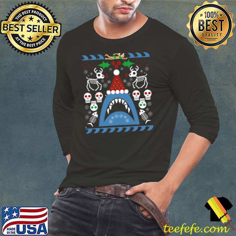 Santa Jaws Christmas s Long Sleeve Tee Santa Jaws Christmas s Long Sleeve Tee