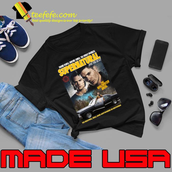 Saving People Hunting Things The Family Business Supernatural TV Series Men's to Heaven T-Shirt