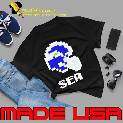 Seattle Seahawks Helmet Pixel shirt