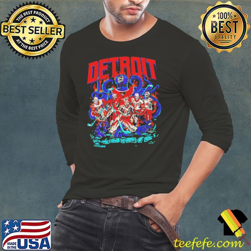 Skeleton Detroit Red Wings s Long Sleeve Tee Skeleton Detroit Red Wings s Long Sleeve Tee