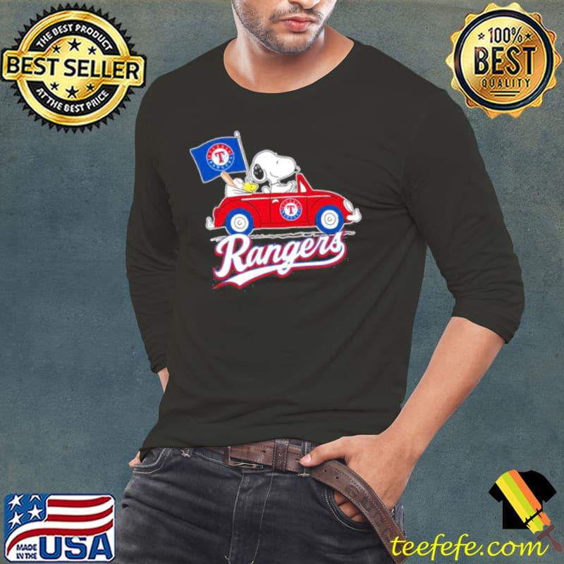 Snoopy and Woodstock drive car Rangers s Long Sleeve Tee Snoopy and Woodstock drive car Rangers s Long Sleeve Tee