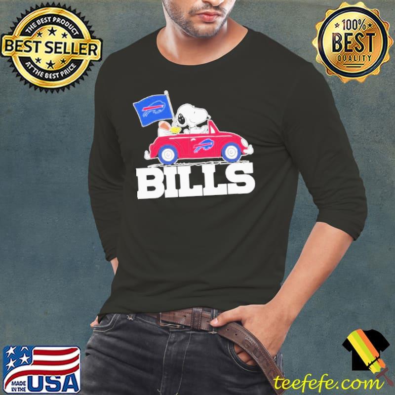 Snoopy and Woodstock Riding Car Buffalo Bills 2023 Shirt Long Sleeve Tee Snoopy and Woodstock Riding Car Buffalo Bills 2023 Shirt Long Sleeve Tee