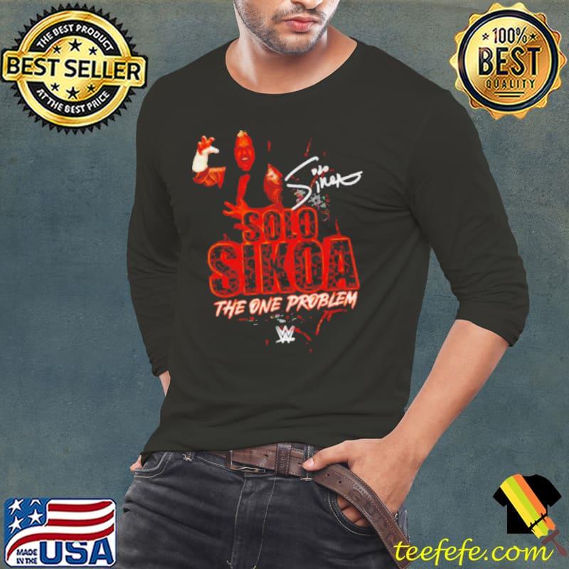 Solo Sikoa the One Problem Superstars WWE s Long Sleeve Tee Solo Sikoa the One Problem Superstars WWE s Long Sleeve Tee