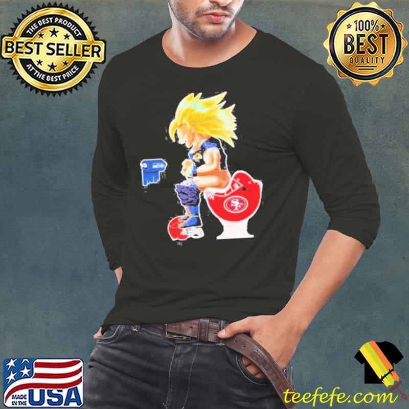 Son Goku Carolina Panthers Shitting On Toilet New Logo Seahawks And San Francisco Shirt Long Sleeve Tee Son Goku Carolina Panthers Shitting On Toilet New Logo Seahawks And San Francisco Shirt Long Sleeve Tee