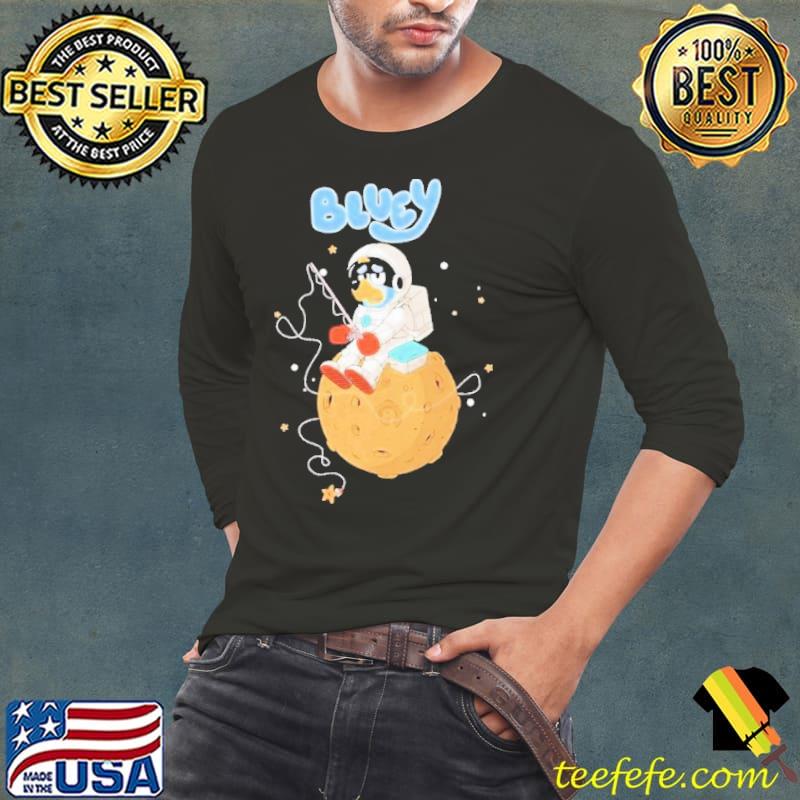 Space Dad Bluey Bandit Heeler Shirt Long Sleeve Tee Space Dad Bluey Bandit Heeler Shirt Long Sleeve Tee
