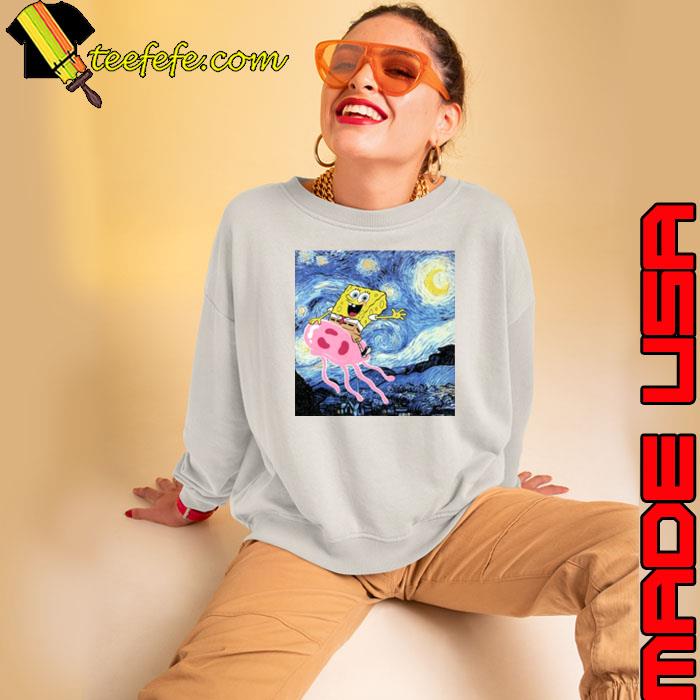 Spongebob Squarepants Starry Night s Sweatshirt Spongebob Squarepants Starry Night s Sweatshirt