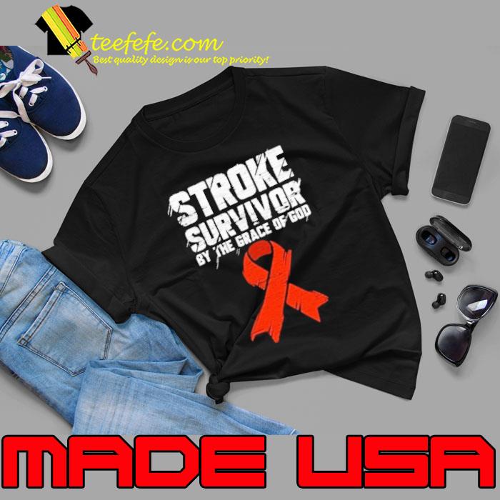 Stroke survivor by the grace of god red ribbon s Unisex Stroke survivor by the grace of god red ribbon s Unisex