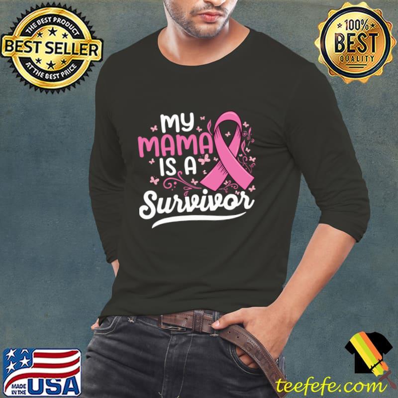 Survivor's Pride My Mama's Triumph Butterflies T-Shirt Long Sleeve Tee Survivor's Pride My Mama's Triumph Butterflies T-Shirt Long Sleeve Tee