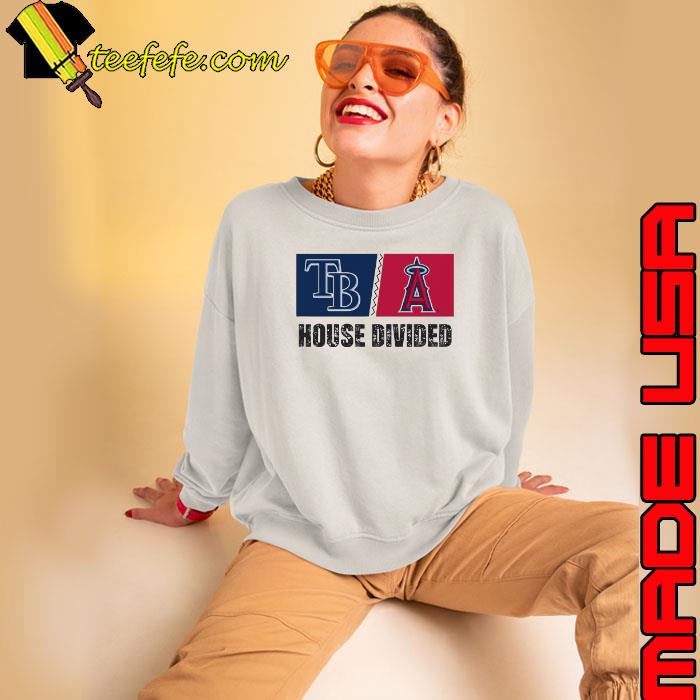 Tampa Bay Rays vs Los Angeles Angels House Divided Shirt Sweatshirt Tampa Bay Rays vs Los Angeles Angels House Divided Shirt Sweatshirt