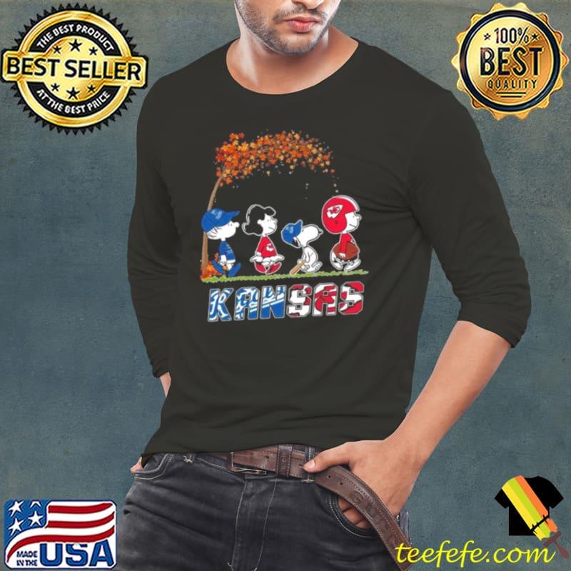 The Peanuts Characters Fall Kansas Sport Team 2023 Shirt Long Sleeve Tee The Peanuts Characters Fall Kansas Sport Team 2023 Shirt Long Sleeve Tee