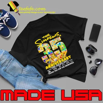 The Simpsons 35th Anniversary 1989 – 2024 Thank You For The Memories Shirt